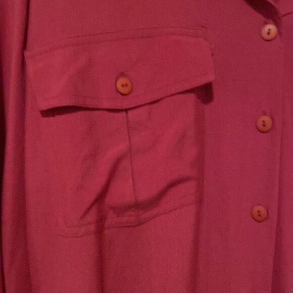 Stephanie Andrews Silk Blouse Size XL Long Sleeve - Picture 3 of 10